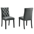 Duchess Dining Chair Vinyl Set of 2 - BUILDMYPLACE