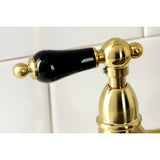 Duchess Traditional Bridge Kitchen Faucet with Brass Sprayer - BUILDMYPLACE