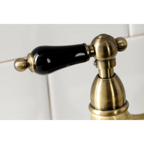 Duchess Traditional Bridge Kitchen Faucet with Brass Sprayer - BUILDMYPLACE