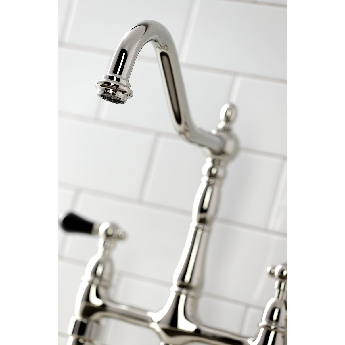 Duchess Traditional Bridge Kitchen Faucet with Brass Sprayer - BUILDMYPLACE