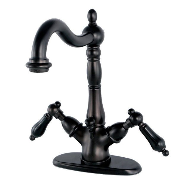 Duchess Two Handle Bathroom Faucet With Brass Pop Up & Cover Plate - BUILDMYPLACE