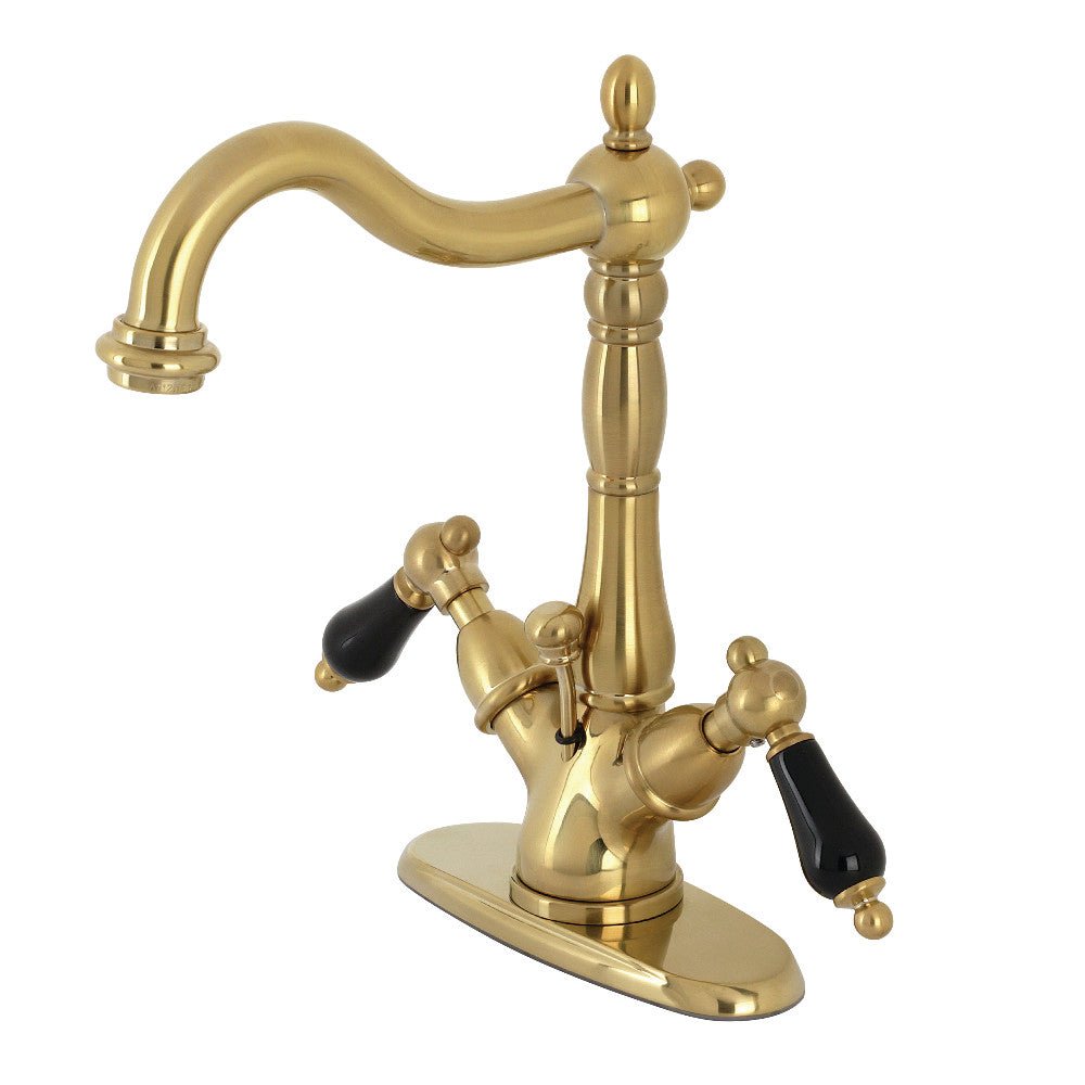 Duchess Two Handle Bathroom Faucet With Brass Pop Up & Cover Plate - BUILDMYPLACE