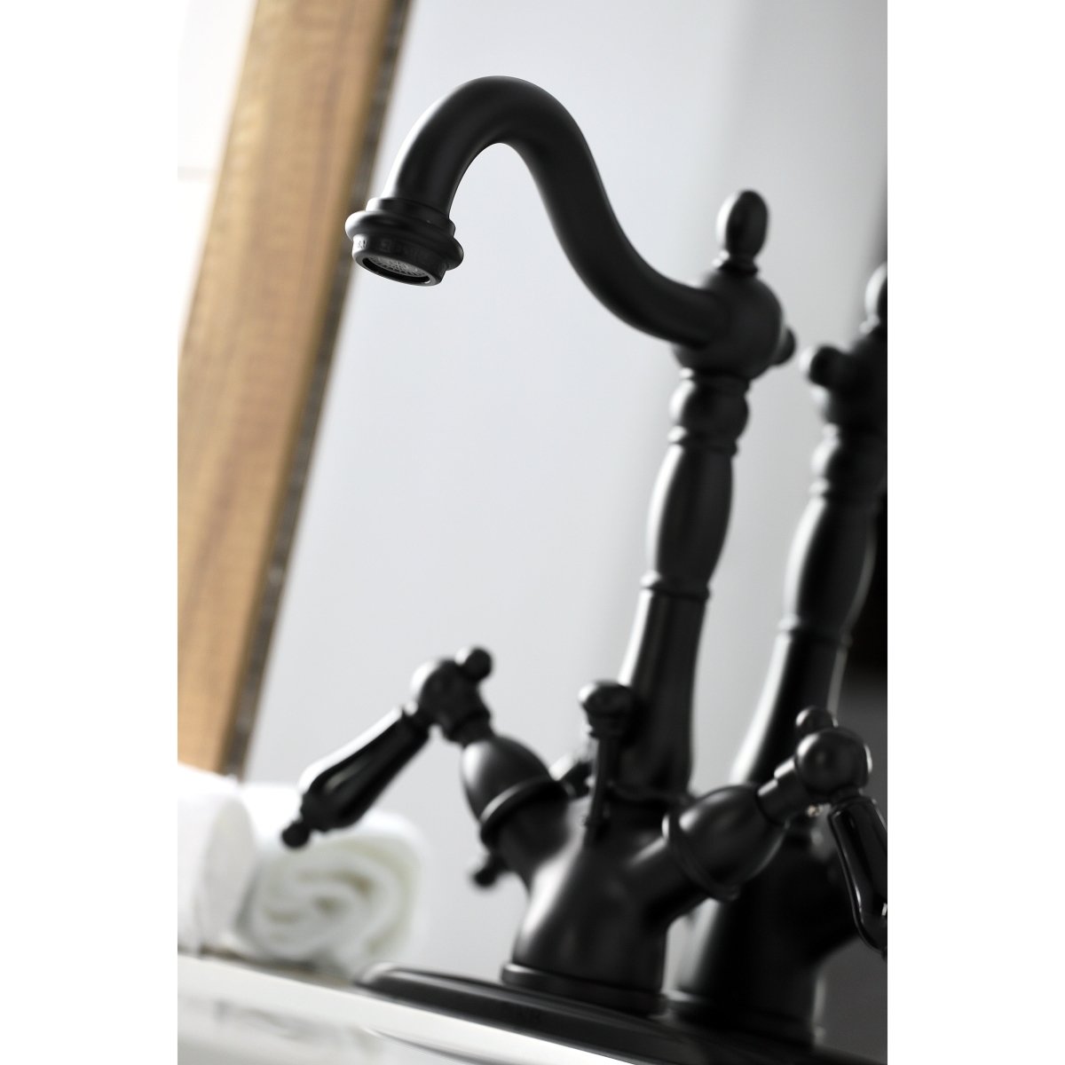 Duchess Two Handle Bathroom Faucet With Brass Pop Up & Cover Plate - BUILDMYPLACE