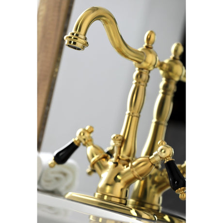 Duchess Two Handle Bathroom Faucet With Brass Pop Up & Cover Plate - BUILDMYPLACE