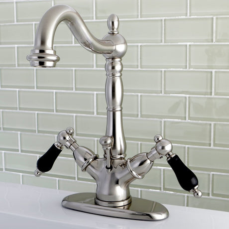 Duchess Two Handle Bathroom Faucet With Brass Pop Up & Cover Plate - BUILDMYPLACE