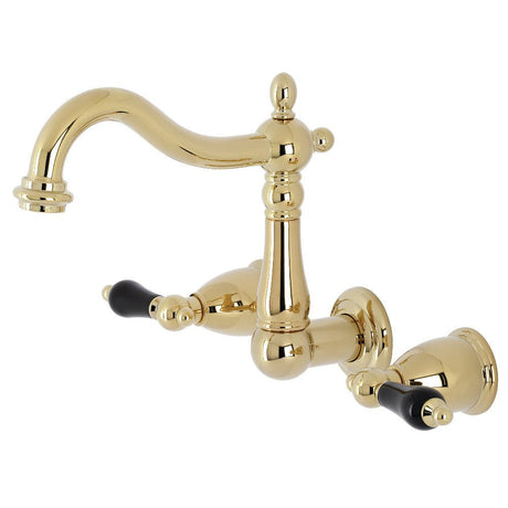 Duchess Two Handle Wall Mount Bathroom Faucet In Solid Brass Construction - BUILDMYPLACE