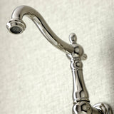 Duchess Two Handle Wall Mount Bathroom Faucet In Solid Brass Construction - BUILDMYPLACE