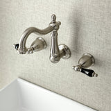 Duchess Two Handle Wall Mount Bathroom Faucet In Solid Brass Construction - BUILDMYPLACE