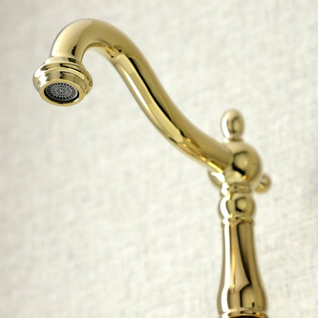 Duchess Two Handle Wall Mount Bathroom Faucet In Solid Brass Construction - BUILDMYPLACE