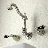 Duchess Two Handle Wall Mount Bathroom Faucet In Solid Brass Construction - BUILDMYPLACE