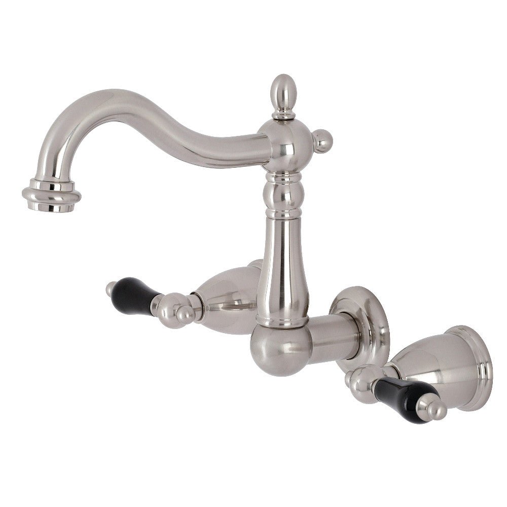 Duchess Two Handle Wall Mount Bathroom Faucet In Solid Brass Construction - BUILDMYPLACE