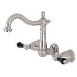 Duchess Two Handle Wall Mount Bathroom Faucet In Solid Brass Construction - BUILDMYPLACE