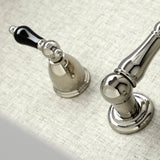 Duchess Two Handle Wall Mount Bathroom Faucet In Solid Brass Construction - BUILDMYPLACE