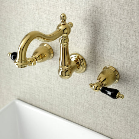 Duchess Two Handle Wall Mount Bathroom Faucet In Solid Brass Construction - BUILDMYPLACE