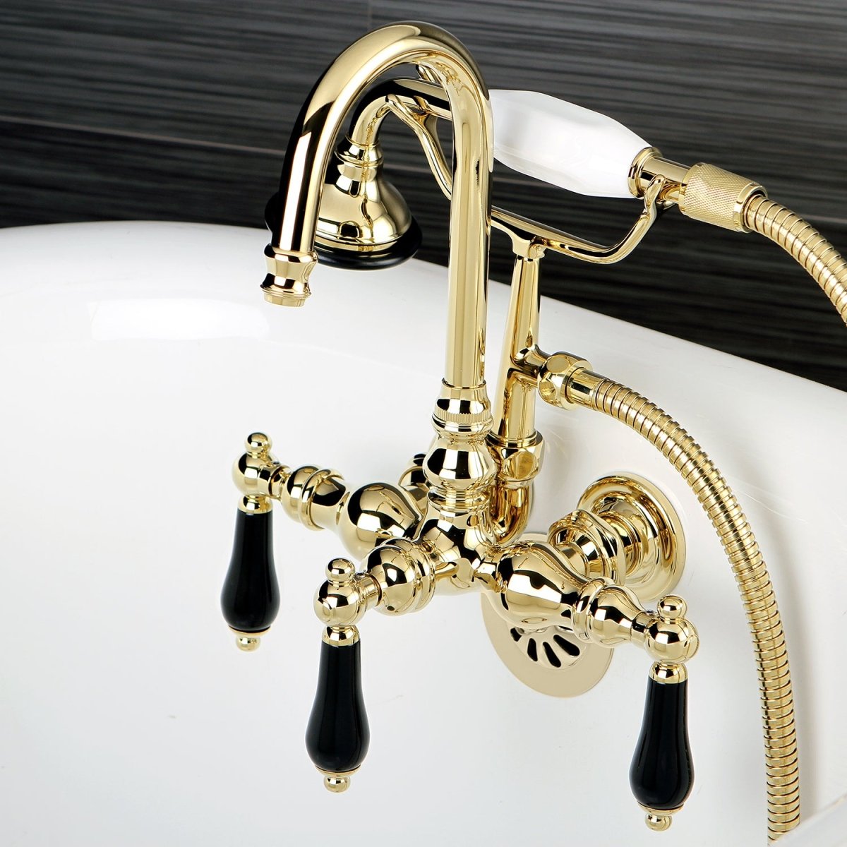 Duchess Wall Mount Clawfoot Tub Faucet - BUILDMYPLACE