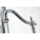 Duchess Wall Mount Traditional Bridge Kitchen Faucet with Brass Sprayer - BUILDMYPLACE