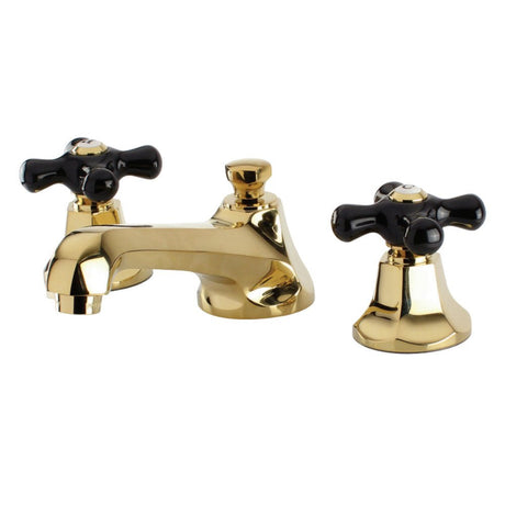 Duchess Widespread Bathroom Faucet W/ Brass Pop Up & 8" Faucet Center - BUILDMYPLACE