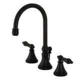 Duchess Widespread Bathroom Faucet With Brass Pop Up In 11.2" Spout Height - BUILDMYPLACE