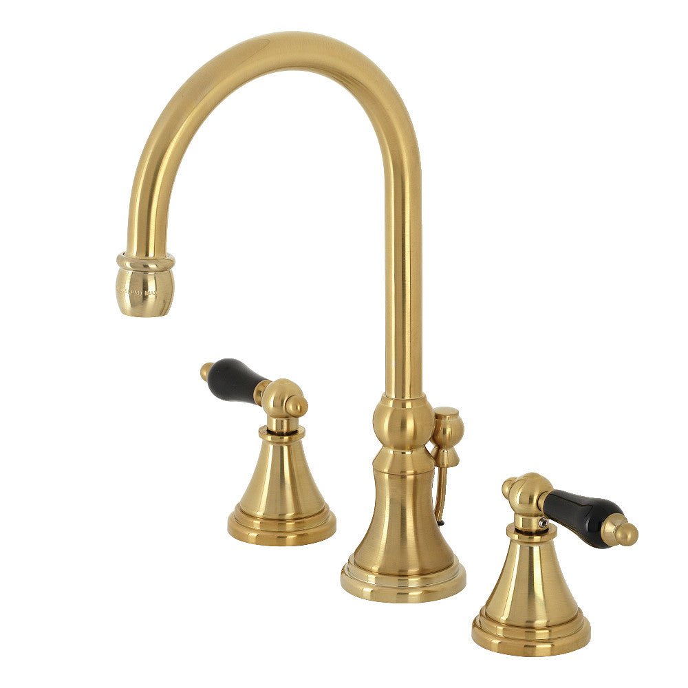 Duchess Widespread Bathroom Faucet With Brass Pop Up In 11.2" Spout Height - BUILDMYPLACE