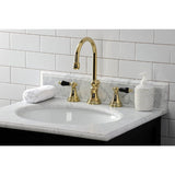 Duchess Widespread Bathroom Faucet With Brass Pop Up In 11.2" Spout Height - BUILDMYPLACE