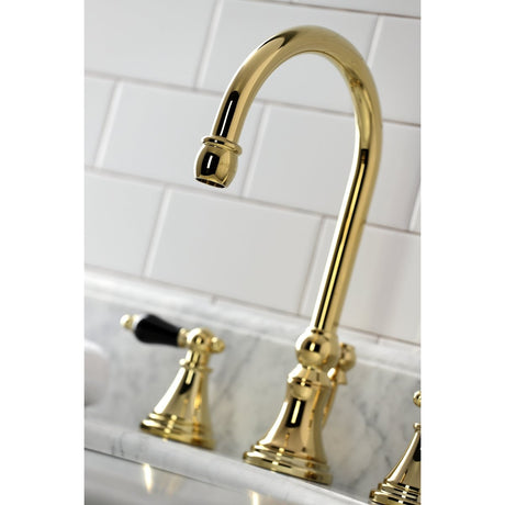 Duchess Widespread Bathroom Faucet With Brass Pop Up In 11.2" Spout Height - BUILDMYPLACE