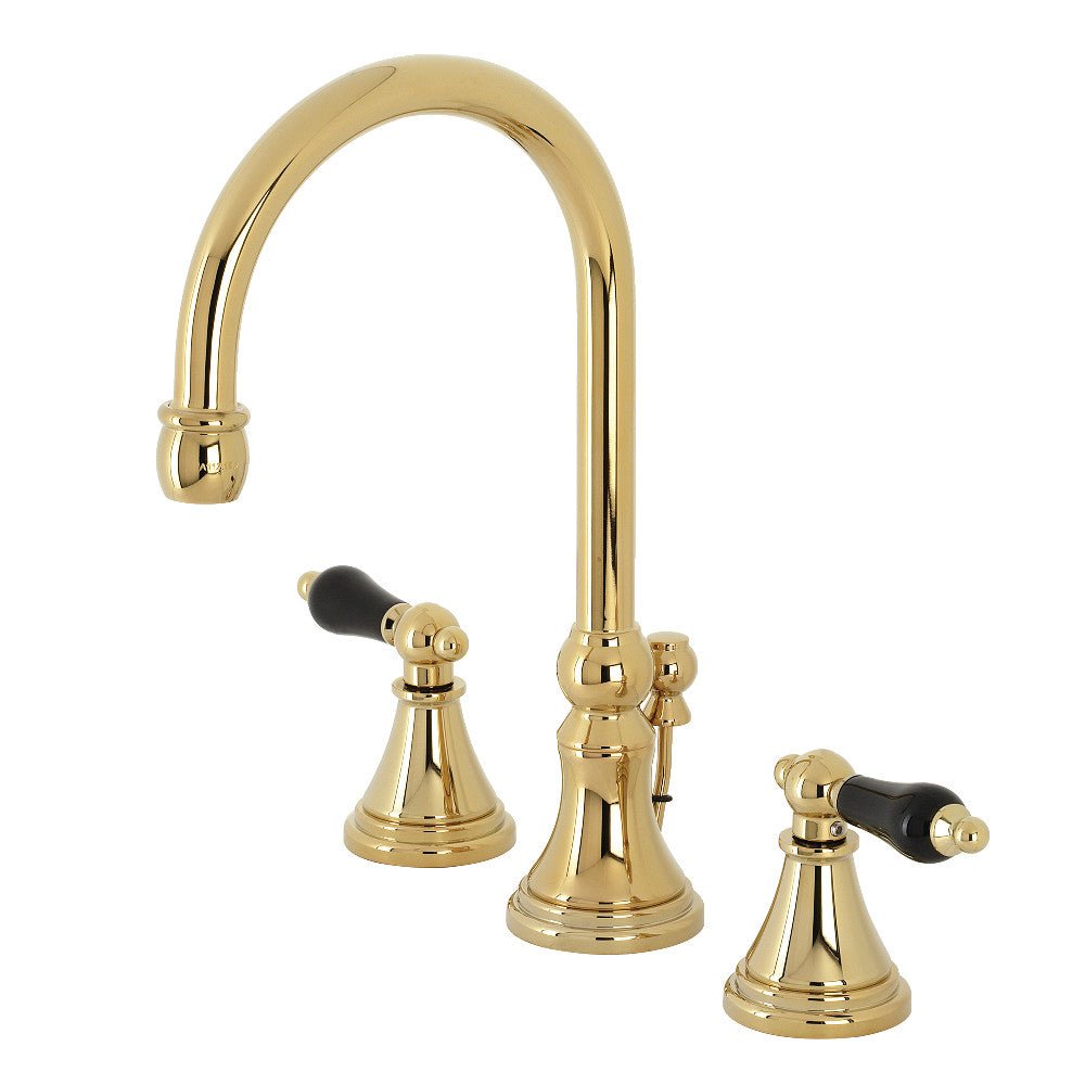 Duchess Widespread Bathroom Faucet With Brass Pop Up In 11.2" Spout Height - BUILDMYPLACE