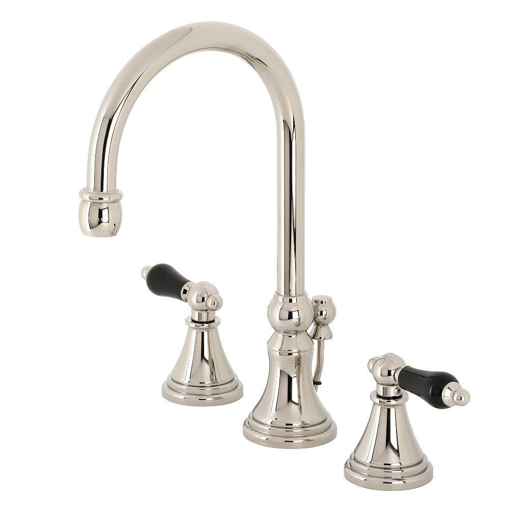 Duchess Widespread Bathroom Faucet With Brass Pop Up In 11.2" Spout Height - BUILDMYPLACE