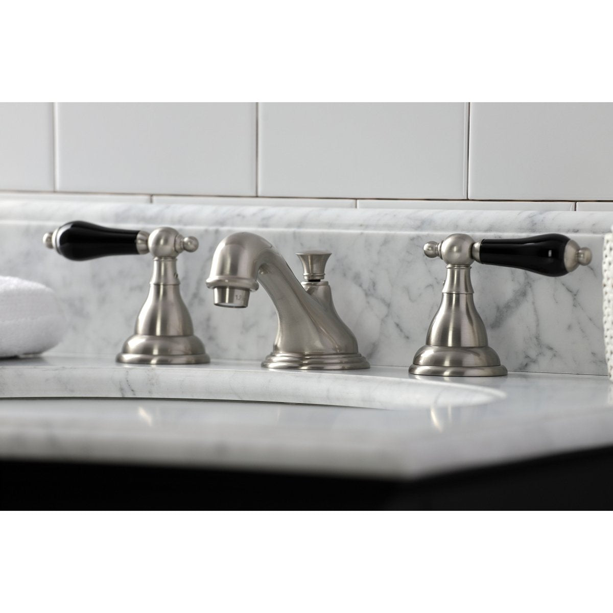 Duchess Widespread Bathroom Faucet With Brass Pop Up In Corrosion Resistant Finish - BUILDMYPLACE