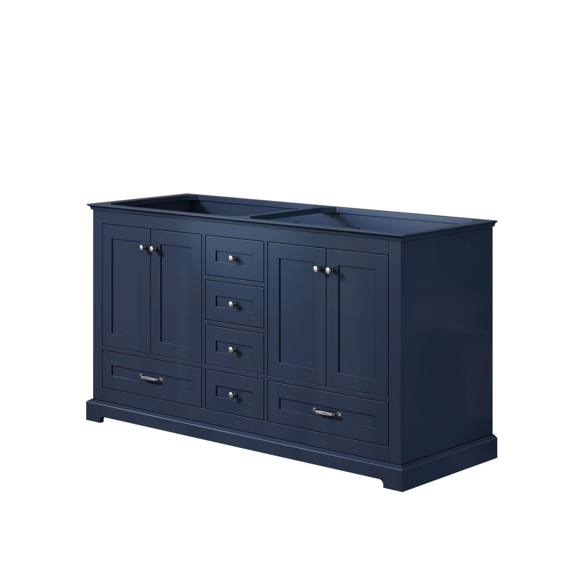 Dukes 60" Navy Blue Vanity Cabinet Only - BUILDMYPLACE