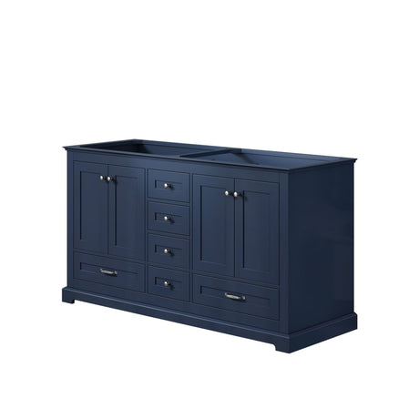 Dukes 60" Navy Blue Vanity Cabinet Only - BUILDMYPLACE