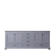 Dukes 80" Dark Grey Vanity Cabinet Only - BUILDMYPLACE