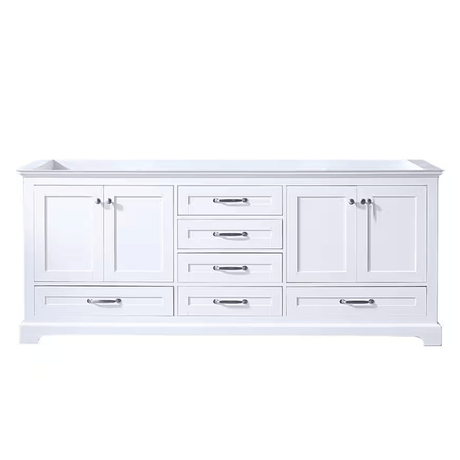 Dukes 80" White Vanity Cabinet Only - BUILDMYPLACE