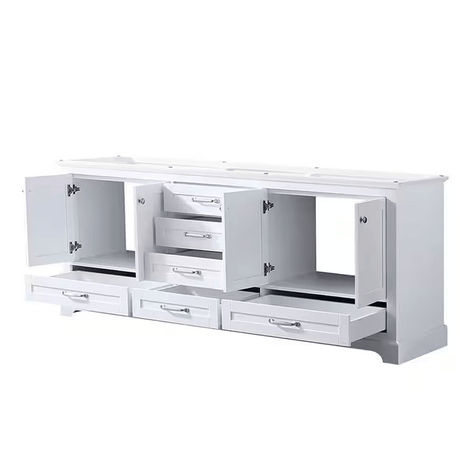 Dukes 80" White Vanity Cabinet Only - BUILDMYPLACE