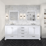 Dukes 80" White Vanity Cabinet Only - BUILDMYPLACE