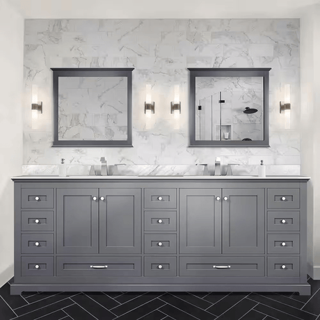 Dukes 84" Dark Grey Vanity Cabinet Only - BUILDMYPLACE