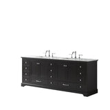 Dukes Freestanding Espresso Bathroom Freestanding Bathroom Vanity With Undermount Ceramic Sink with White Carrara Marble Top