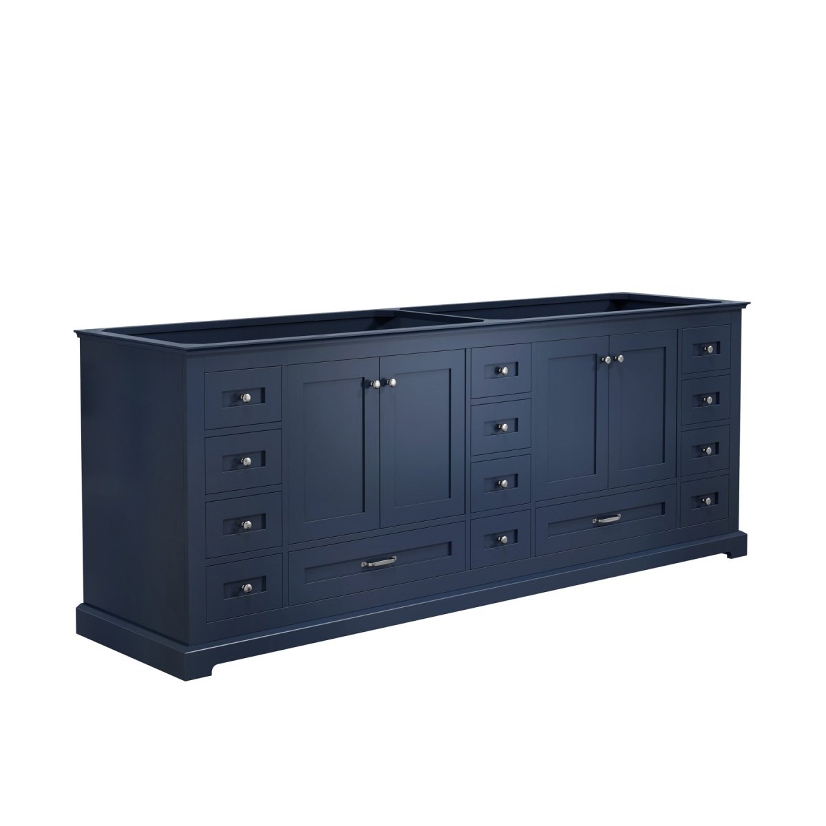 Dukes 84" Navy Blue Vanity Cabinet Only - BUILDMYPLACE