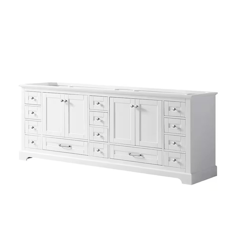 Dukes 84" White Vanity Cabinet Only - BUILDMYPLACE