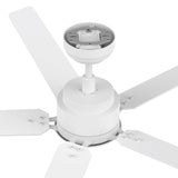 DUNKIRK 60 inch 5 - Blade No Light Ceiling Fan with Remote - LEDMyPlace