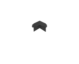 Durabal BK Balcony Angle Profile - Internal corner - anthracite powder coated Aluminum Trim with drip edge for tiled balconies - BUILDMYPLACE