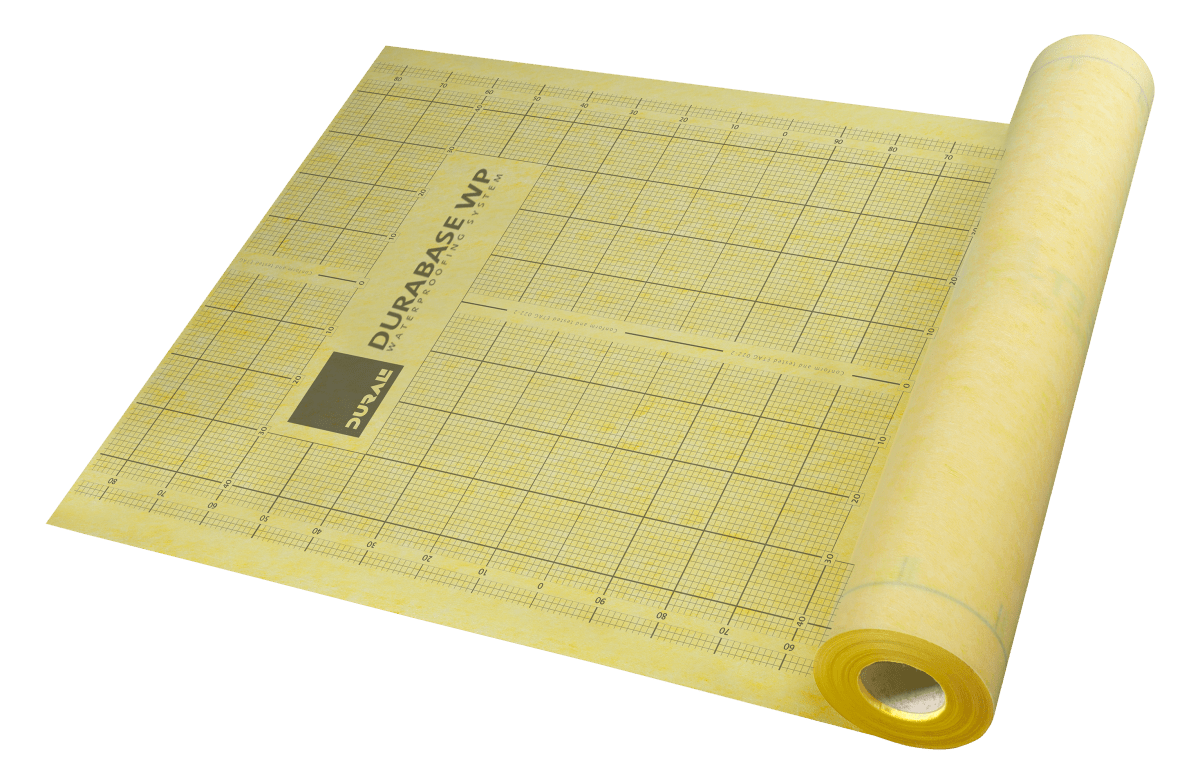 DURABASE WP Sealing Mat - PP/PE - yellow - 3'3 in. x 32'9 in. Secure Sealing Mat for floor - BUILDMYPLACE