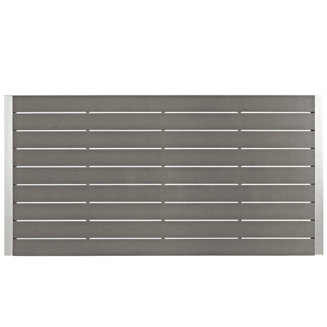 Durable Shore Outdoor Patio Aluminum Dining Room Sets In Silver Black - 5 Piece - BUILDMYPLACE