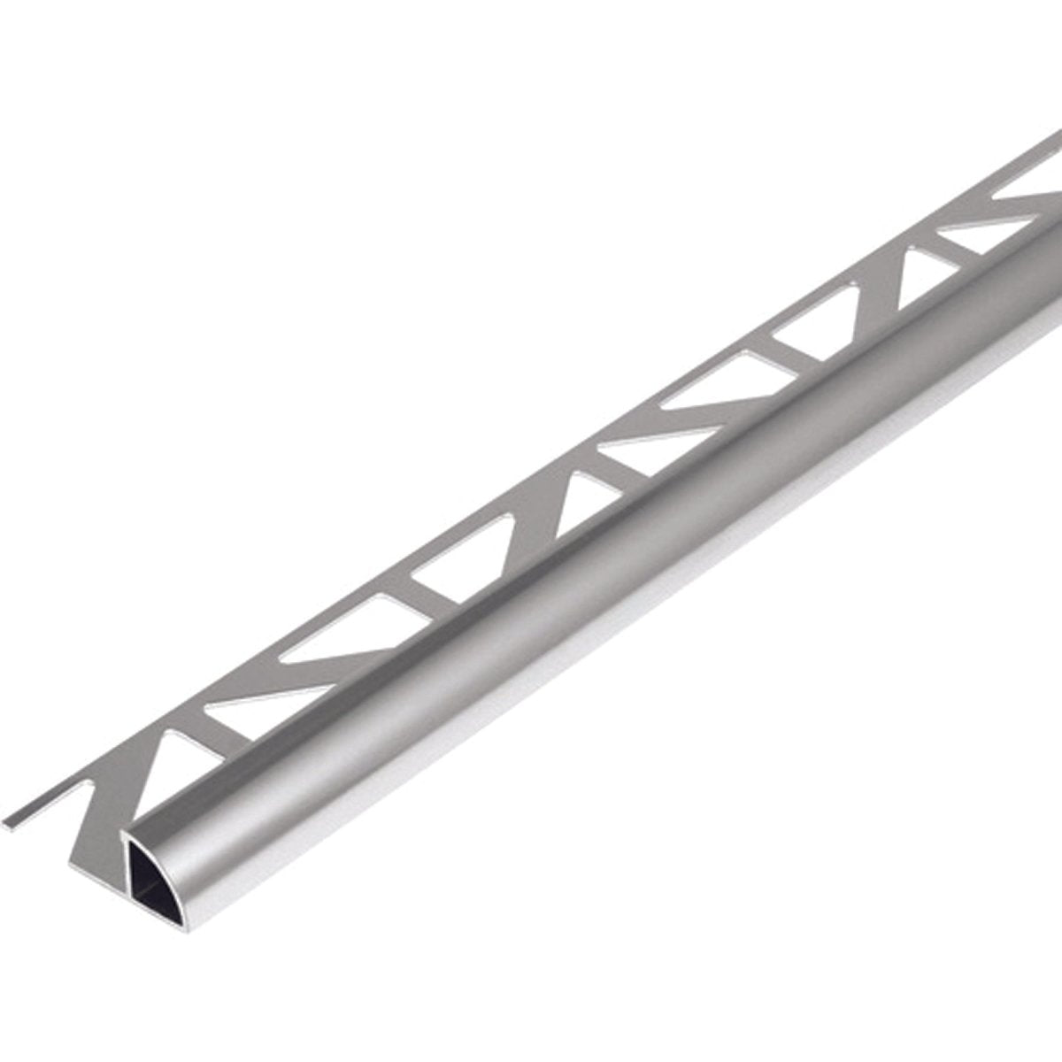 Dural Durondell 1/2" SILVER Anodized Aluminum Round Edge Profile Tile Edge Trim - BUILDMYPLACE