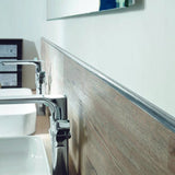 Dural Durondell 3/8 in. High Gloss Brushed Nickel Round Edge Profile Tile Edge Trim - BUILDMYPLACE