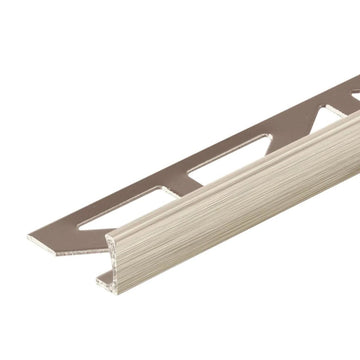 Dural Durosol 1/2 in. L Angle Titanium/ Nickel Profile Tile Edging Trim - BUILDMYPLACE