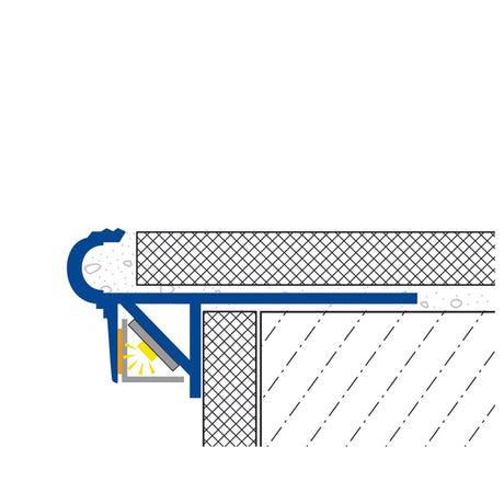 Dural Florentostep 7/16 in. Satin Anodized Aluminum Metal Stair Nosing Tile Edging and Trim - BUILDMYPLACE