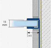 Dural - Shower - GK Wall - Brushed 7'5/8/" L x 3/4" x 3/4" - BUILDMYPLACE