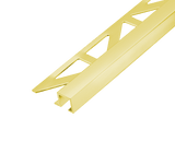 Dural Squareline Profile 11/32 in. Square Edge - Gold - High High Gloss Anodized - Tile edge Trim - BUILDMYPLACE