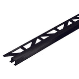 Dural Squareline Profile 11/32 in. Square Edge Matte Black Metal Tile Edge Trim - BUILDMYPLACE