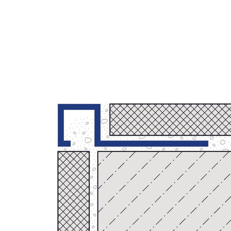 Dural Squareline Profile 11/32 in. Square Edge Satin Anodized Aluminum Metal Tile Edge Trim - BUILDMYPLACE